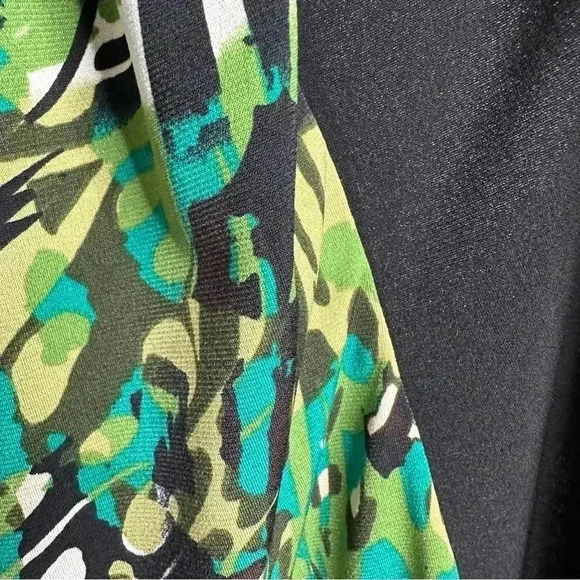 Perseption Women Two In One Top  Cardigan & Tank Black/Green Size XL - Picture 5 of 16